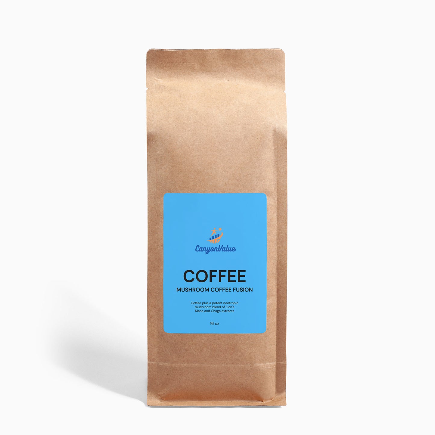 Mushroom Coffee Fusion - Lion’s Mane & Chaga 16oz