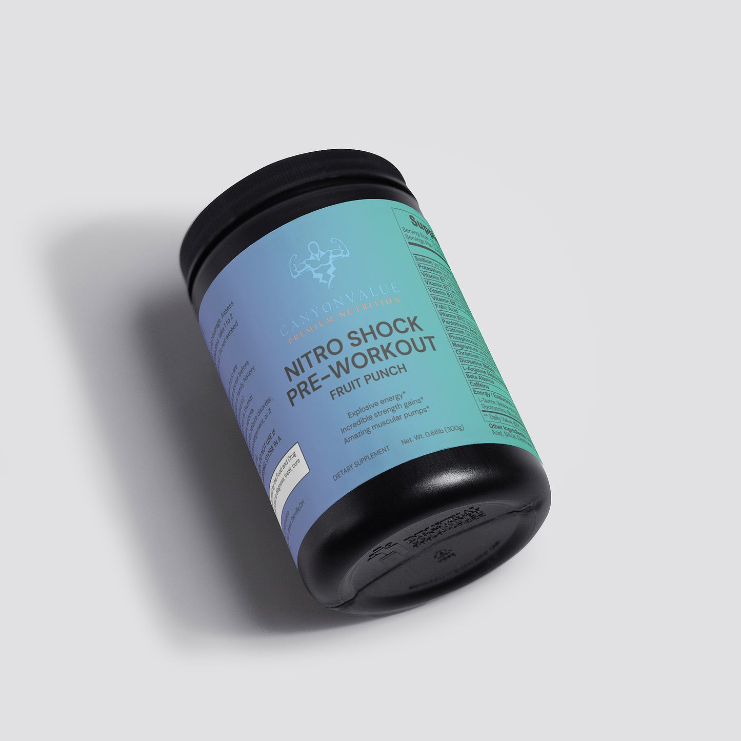 Nitro Shock Pre-Workout Powder (Fruit Punch)